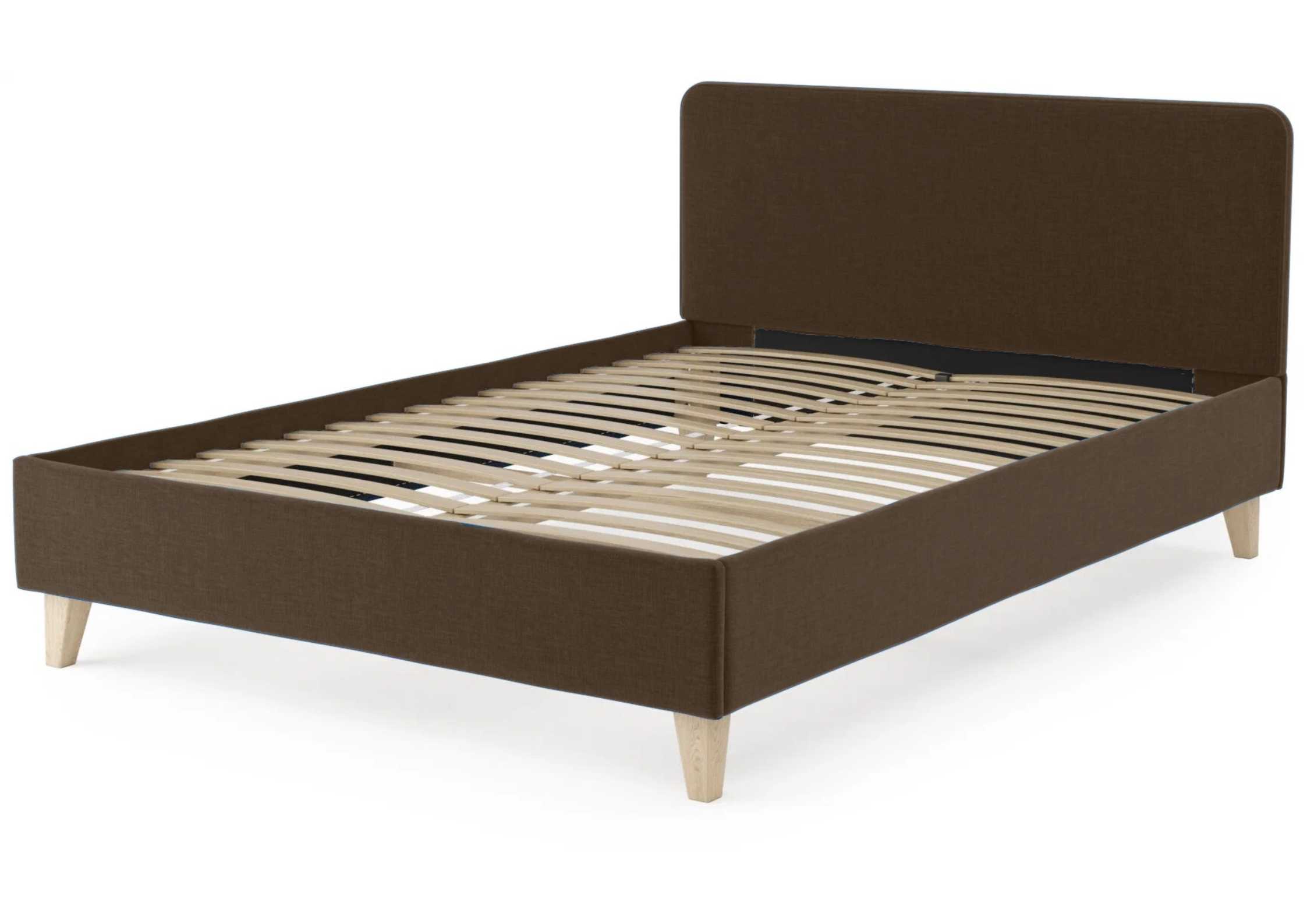 Brązowe łóżko 140x200cm